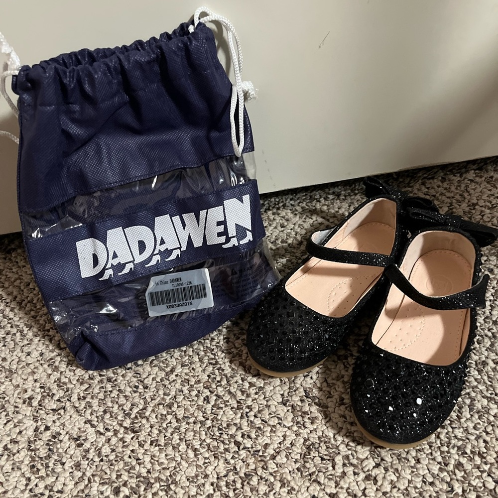 Little girls sparkly shoes